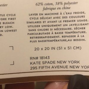 kate spade Other - Large Kate Spade napkins Sullivan place 20”x20” kate spade Other - Large Kate Spade napkins Sullivan place 20”x20”